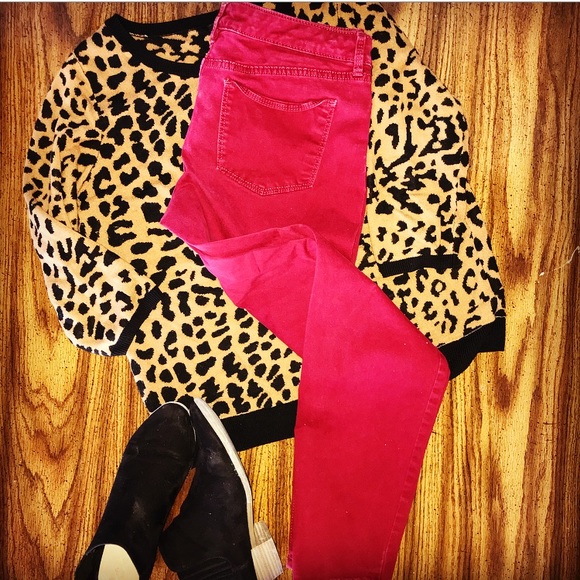 The Limited Pants - The Limited cranberry colored pants